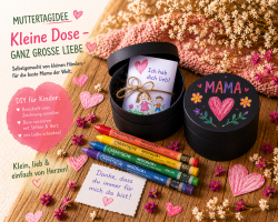 Muttertags-Set für Kinder – Dose bemalen & schenken